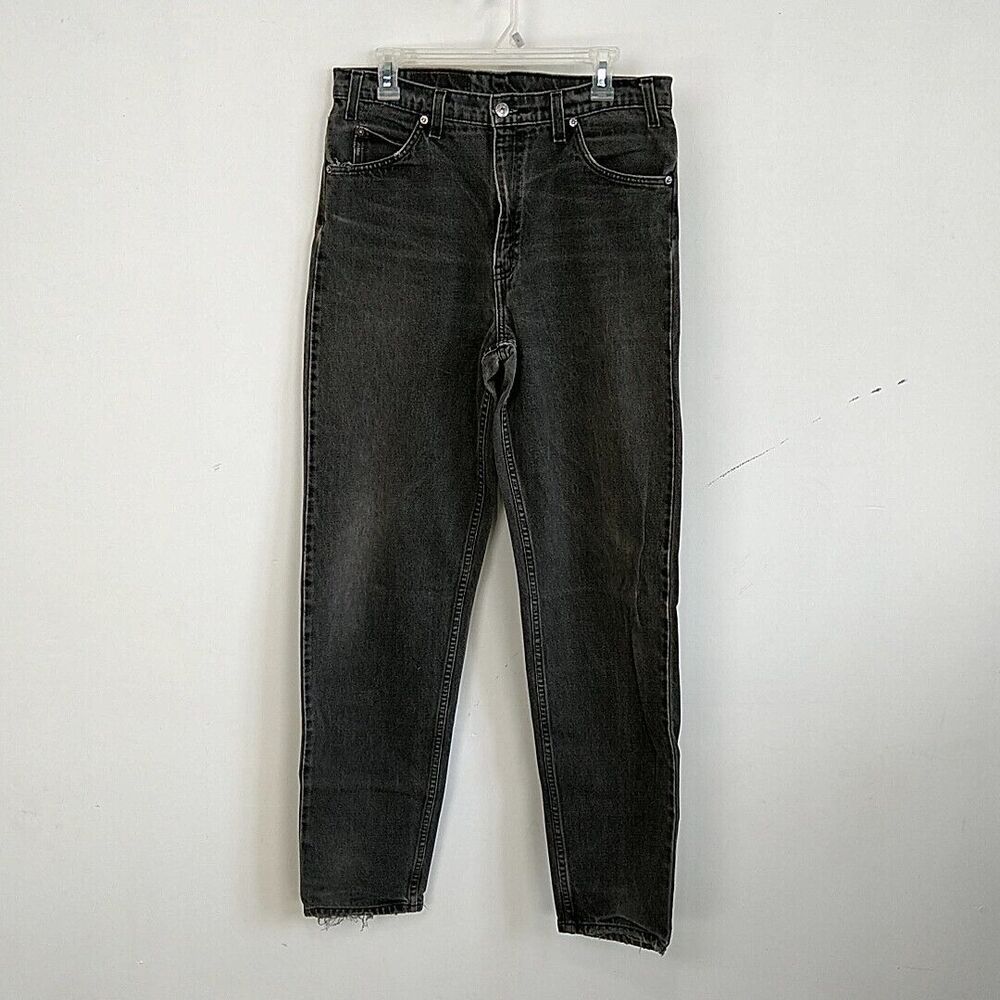 VTG Levis Mens sz 34 x34 Orange Tab 550 Jeans Gray Denim Relaxed Fit Tapered Leg